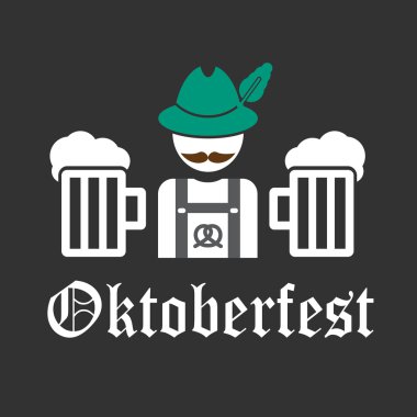 tebrik kartı Oktoberfest tasarım