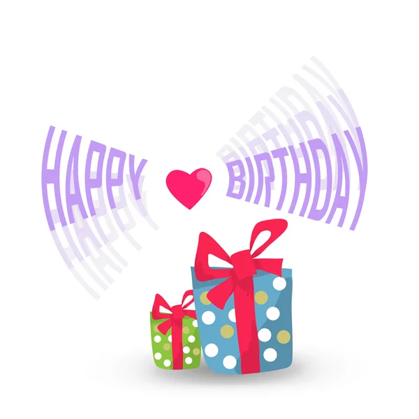 Tarjeta de cumpleaños feliz — Vector de stock