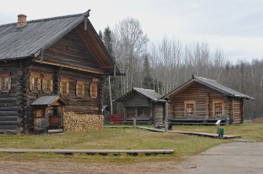 Rus köy Semyonkovo Köyü, Volog eski ahşap evde
