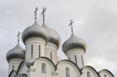 Vologda, Rusya ve Ortodoks St. Sophia Katedrali kubbe
