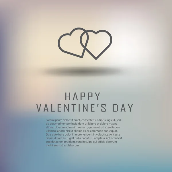 Groeten kaart happy Valentijnsdag — Stockvector