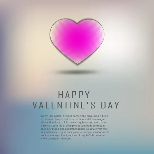 Tarjeta de felicitación Feliz Día de San Valentín — Vector de stock