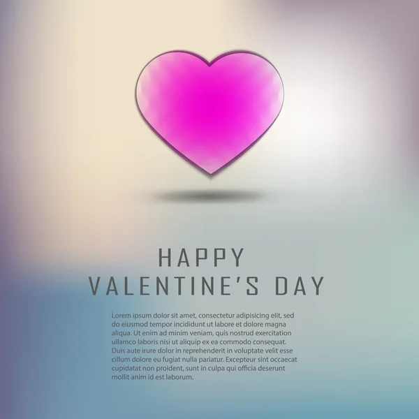 Tarjeta de felicitación Feliz Día de San Valentín — Vector de stock