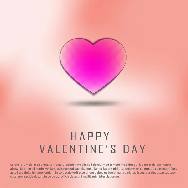 Tarjeta de felicitación Feliz Día de San Valentín — Archivo Imágenes Vectoriales