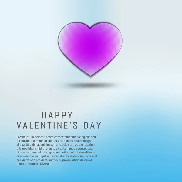 Carte de voeux Joyeuse Saint-Valentin — Image vectorielle
