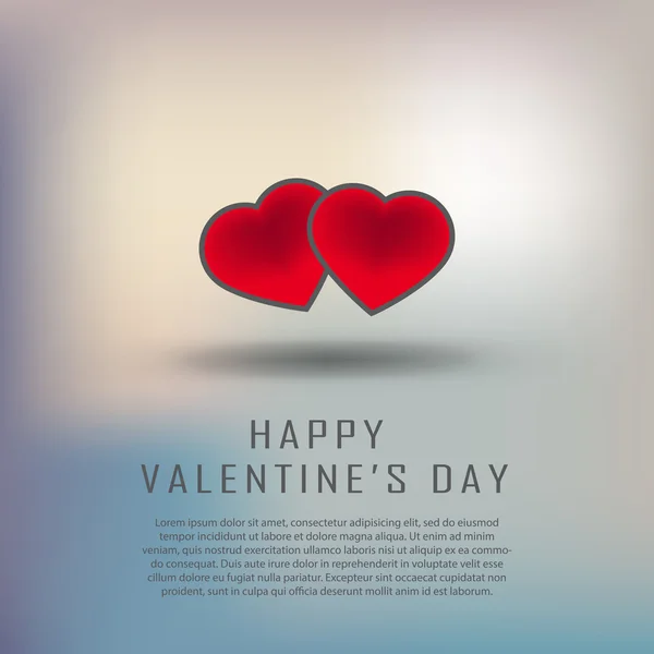 Tarjeta de felicitación Feliz Día de San Valentín — Vector de stock