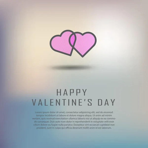 Pozdrav karty happy valentine den — Stockový vektor