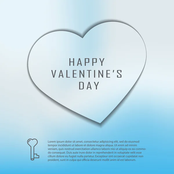 Tarjeta de felicitación Feliz Día de San Valentín — Vector de stock