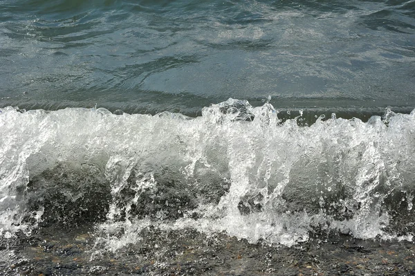 Fondo de playa, olas y tormenta —  Fotos de Stock