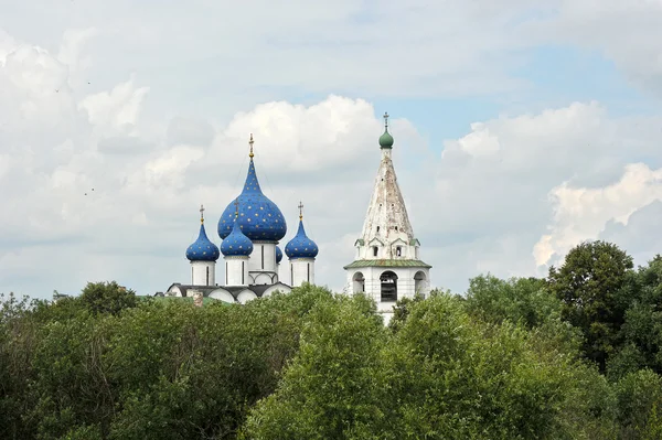 Kuplen af de gamle kirker i Suzdal, Rusland - Stock-foto