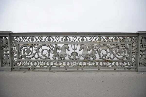 Le motif de la grille de fer derrière le lieutenant Schmidt br — Photo