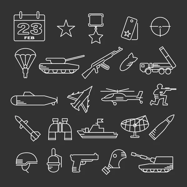 icon set for February 23 - Army icons