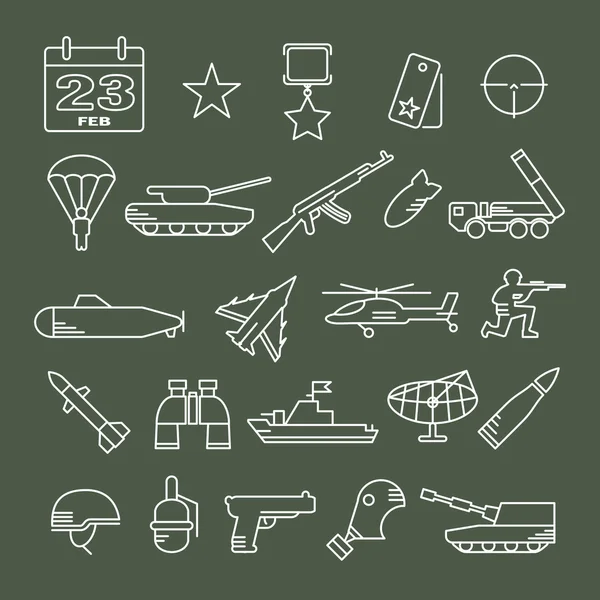 icon set for February 23 - Army icons