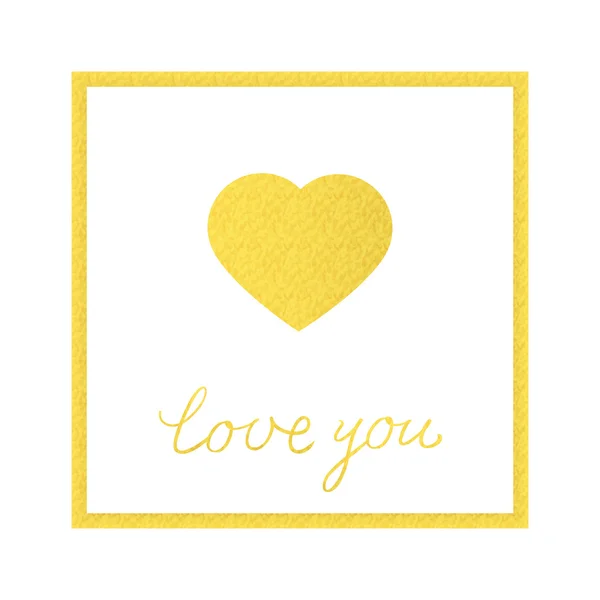 Gold foil heart, love collection. Invitation, wedding card, vale — Stock Vector