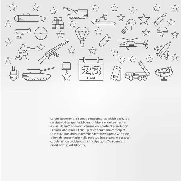 icon set for February 23 - Army icons 