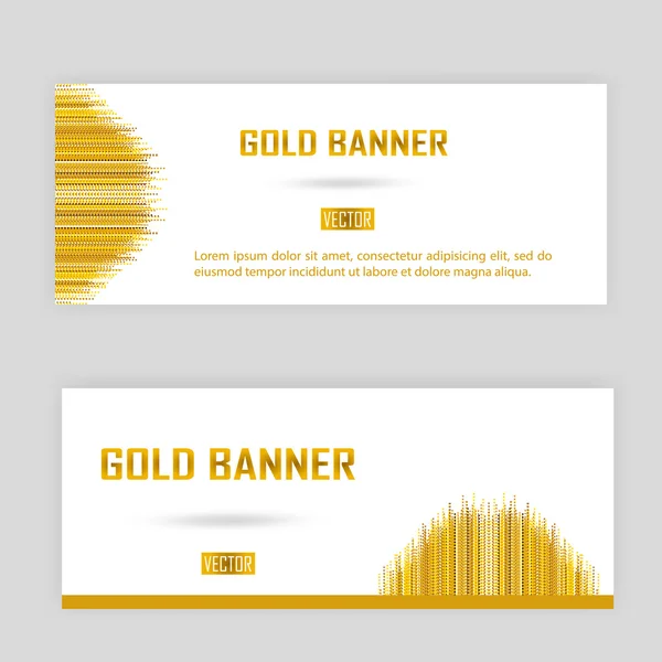 Lignes d'or scintillantes sur fond blanc — Image vectorielle