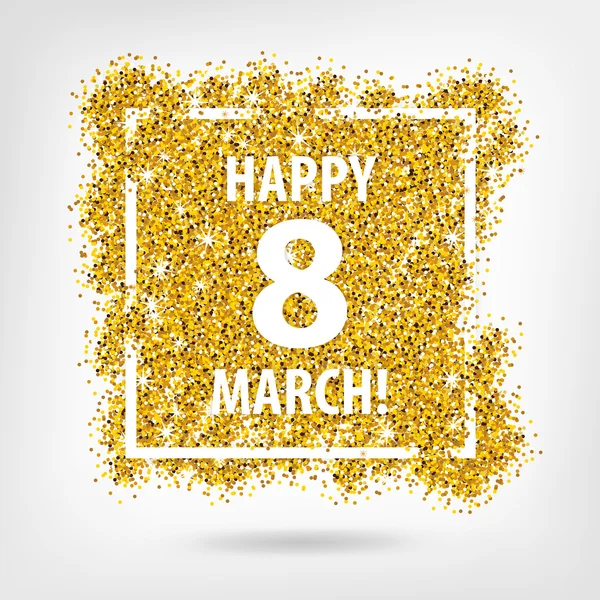 Postal feliz 8 de marzo (diseño de la tarjeta de felicitación para W Internacional — Vector de stock