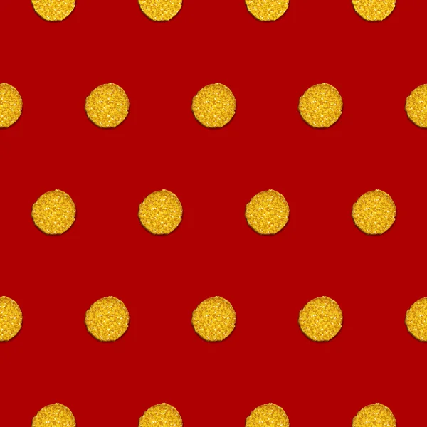 Бесшовный рисунок с золотыми точками — стоковый вектор