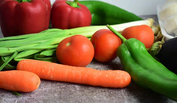 Healthy products for our body. Vegetables and miscellaneous. Orchard natural background.