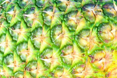 Ananasın arka plan dokuları, detaylar. Tropikal meyve, ferahlatıcı ve yararlı.