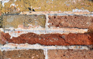 Taştan tuğla renkleri ve kırsal arkaplanı görüntüle.