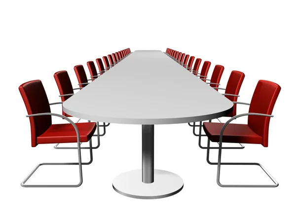 Sala de conferências, mesa longa — Fotografia de Stock