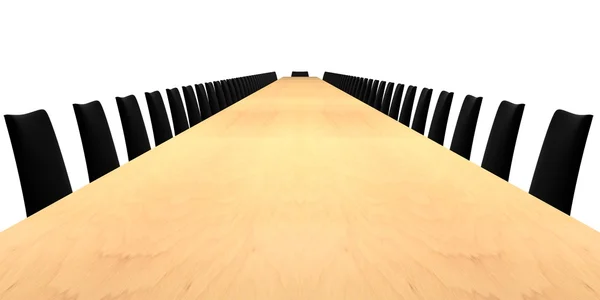 Neuvotteluhuoneen pöytä — kuvapankkivalokuva