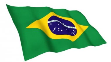 Animasyonlu Brezilya bayrağı