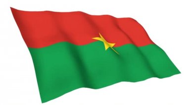 Burkina Faso animasyonlu bayrağı