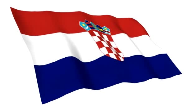 Drapeau animé de Croatie 