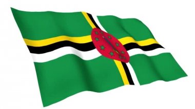 Dominika animasyonlu bayrağı