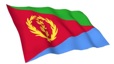 Animasyonlu ritrea bayrağı