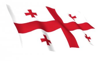 Gürcistan'ın hareketli bayrak