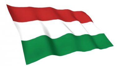Animasyonlu Macaristan bayrağı