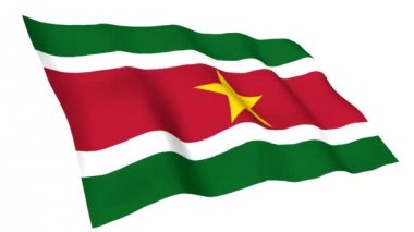 Surinam animasyonlu bayrağı