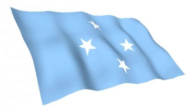 Mikronezya animasyonlu bayrağı
