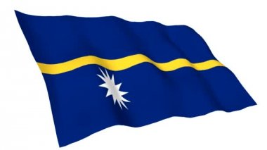 Nauru animasyonlu bayrağı