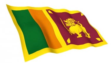 Animasyonlu Sri Lanka bayrağı