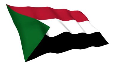 Animasyonlu Sudan bayrağı