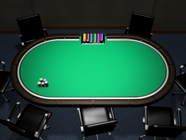 Pokertafel kamer — Stockfoto