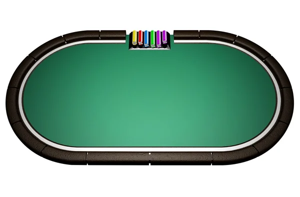 Mesa de Poker realista — Foto de Stock