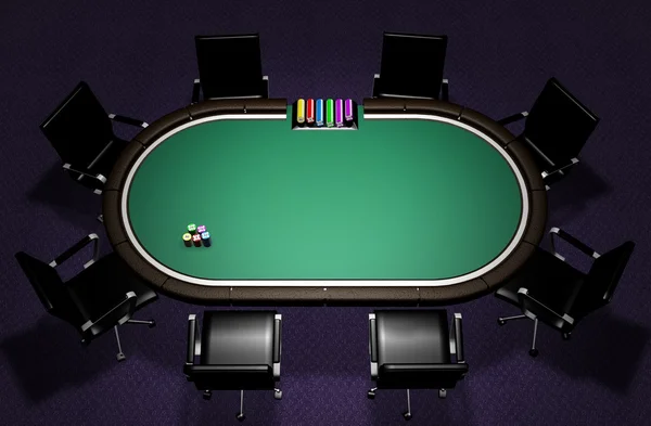 Mesa de Poker realista — Foto de Stock