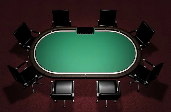 Mesa de Poker realista — Foto de Stock