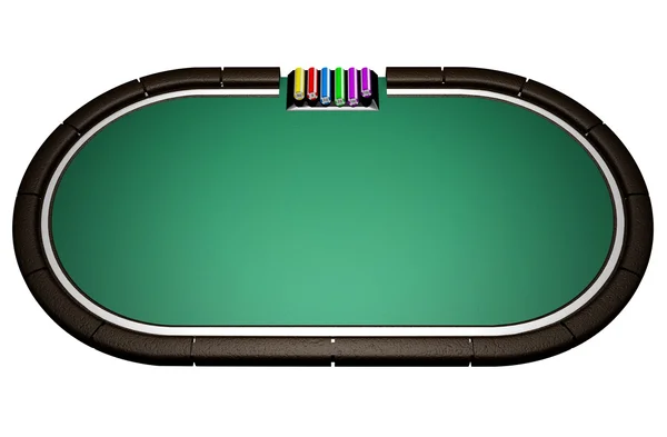 Mesa de Poker realista —  Fotos de Stock