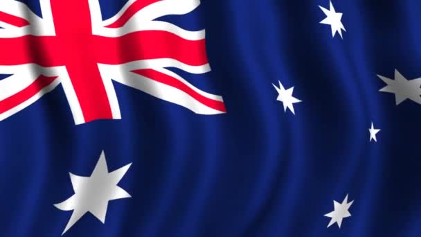 Australische Flagge — Stockvideo