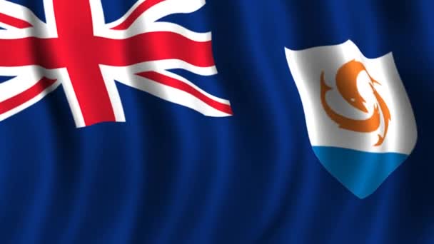 Bandeira de anguilla — Vídeo de Stock