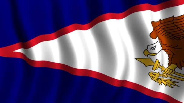 Vlag van Amerikaans-samoa — Stockvideo