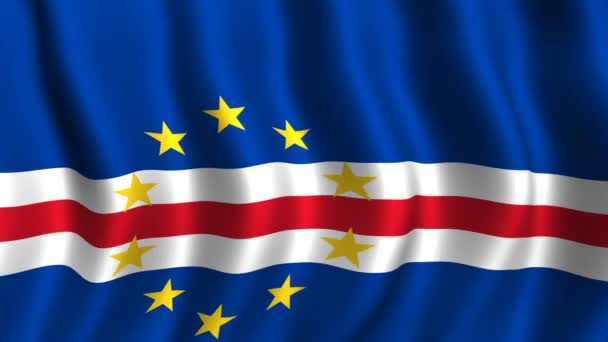 Flag of Cape Verde — Stock Video