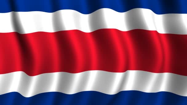 Bandeira da Costa Rica — Vídeo de Stock