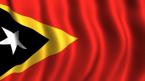 Flag of East Timor — Stock Video